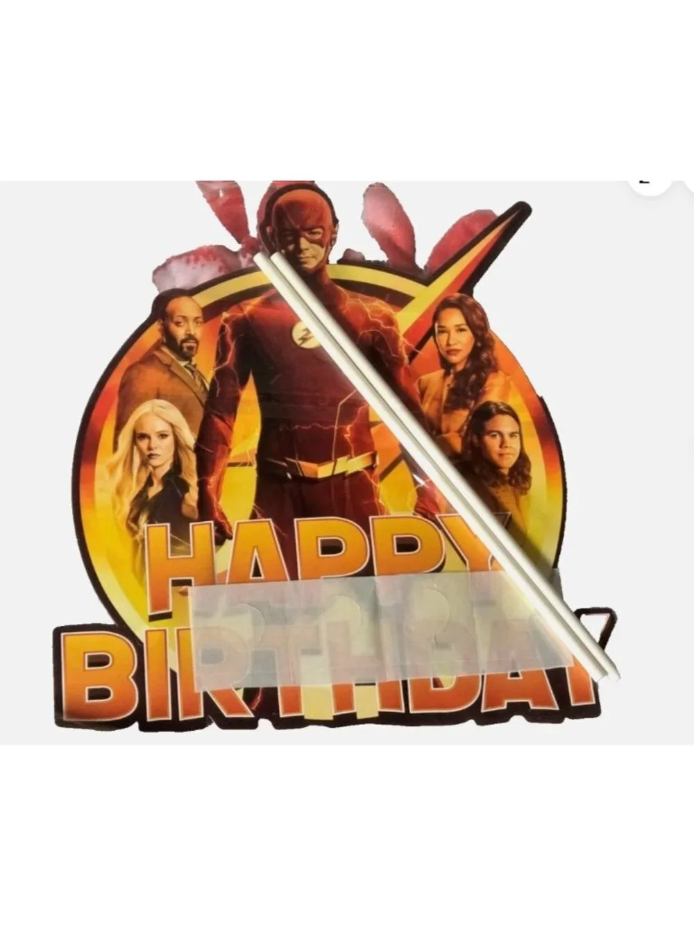 The Flash Birthday Party Decoration Set - Banner, Balloons, Cake Topper Mask & C